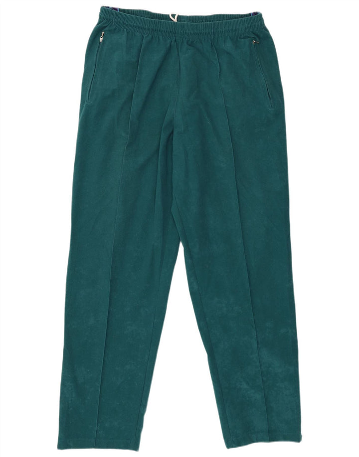 Pantaloni da tuta con grafica ASICS da uomo, grandi, in poliestere verde