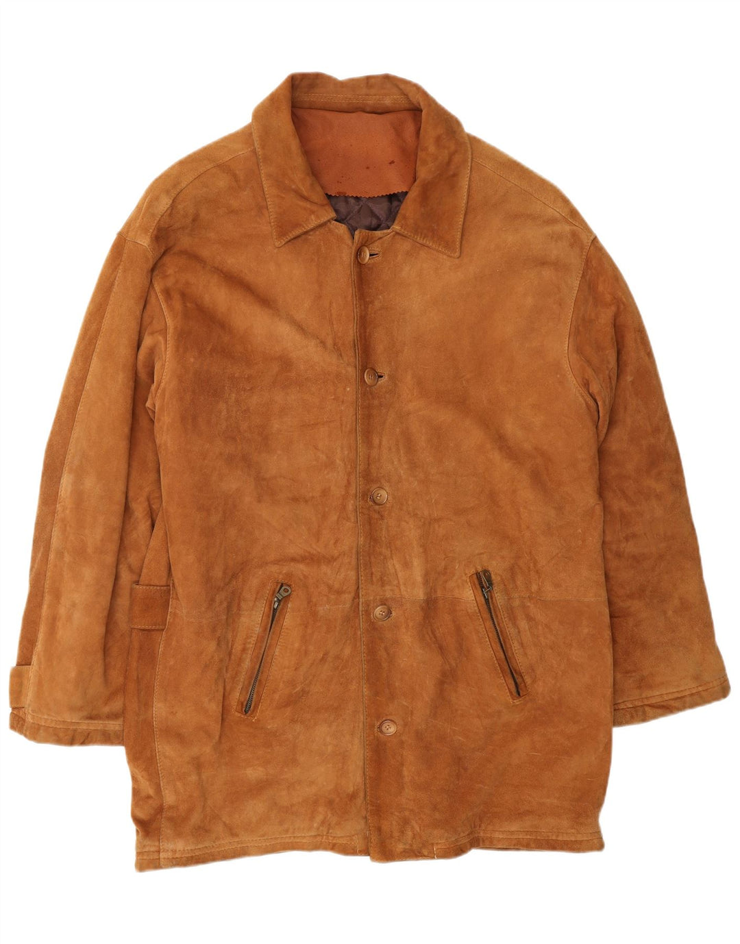 Giacca da uomo in pelle scamosciata VINTAGE IT 52 XL in pelle beige