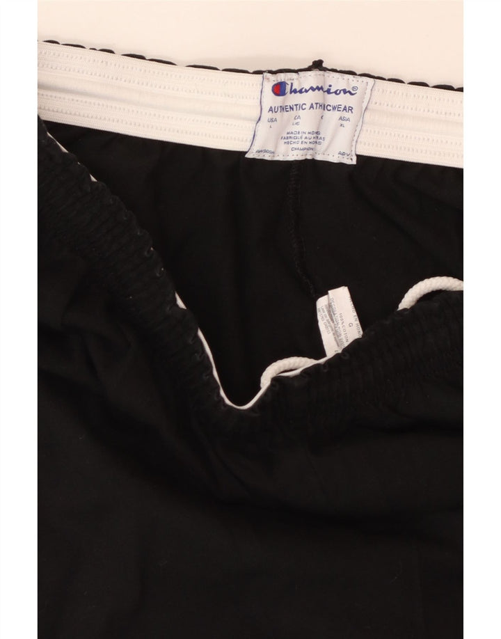 Pantaloncini sportivi da uomo CHAMPION grandi in cotone nero