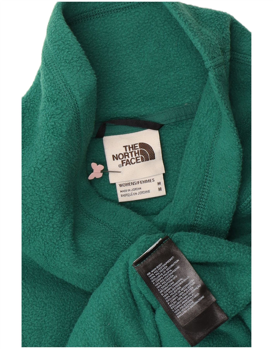 THE NORTH FACE Maglione in pile da donna UK 14 Poliestere verde medio