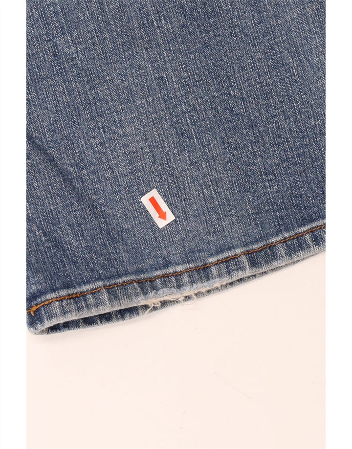 Levi's Donna 518 Jeans Bootcut Super Low US 9 Medio W30 L31 Cotone Blu