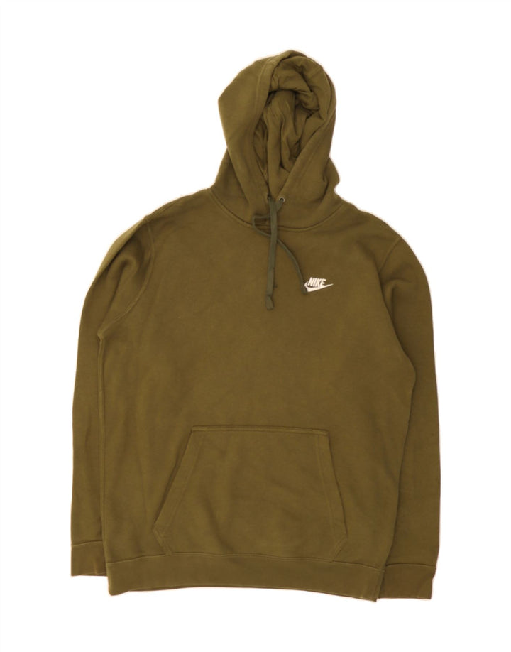NIKE Mens Hoodie Jumper Medium Khaki Cotton Vintage Nike and Second-Hand Nike from Messina Hembry 