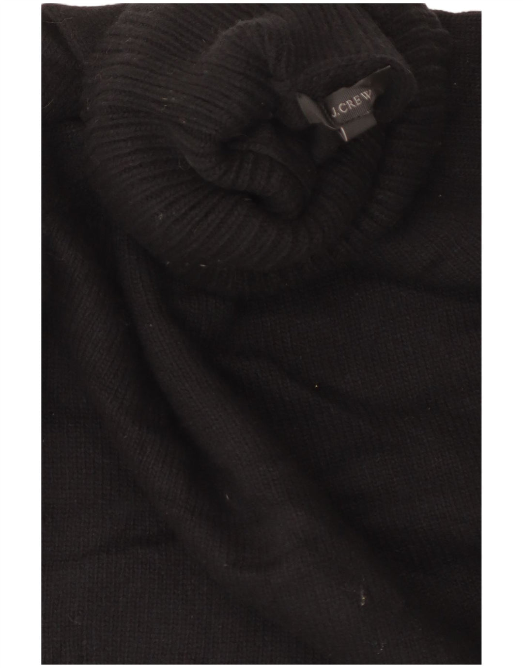 J. Crew Maglione da donna con collo alto corto UK 10 Piccolo in lana nera