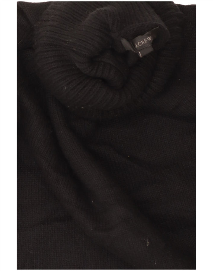J. Crew Maglione da donna con collo alto corto UK 10 Piccolo in lana nera