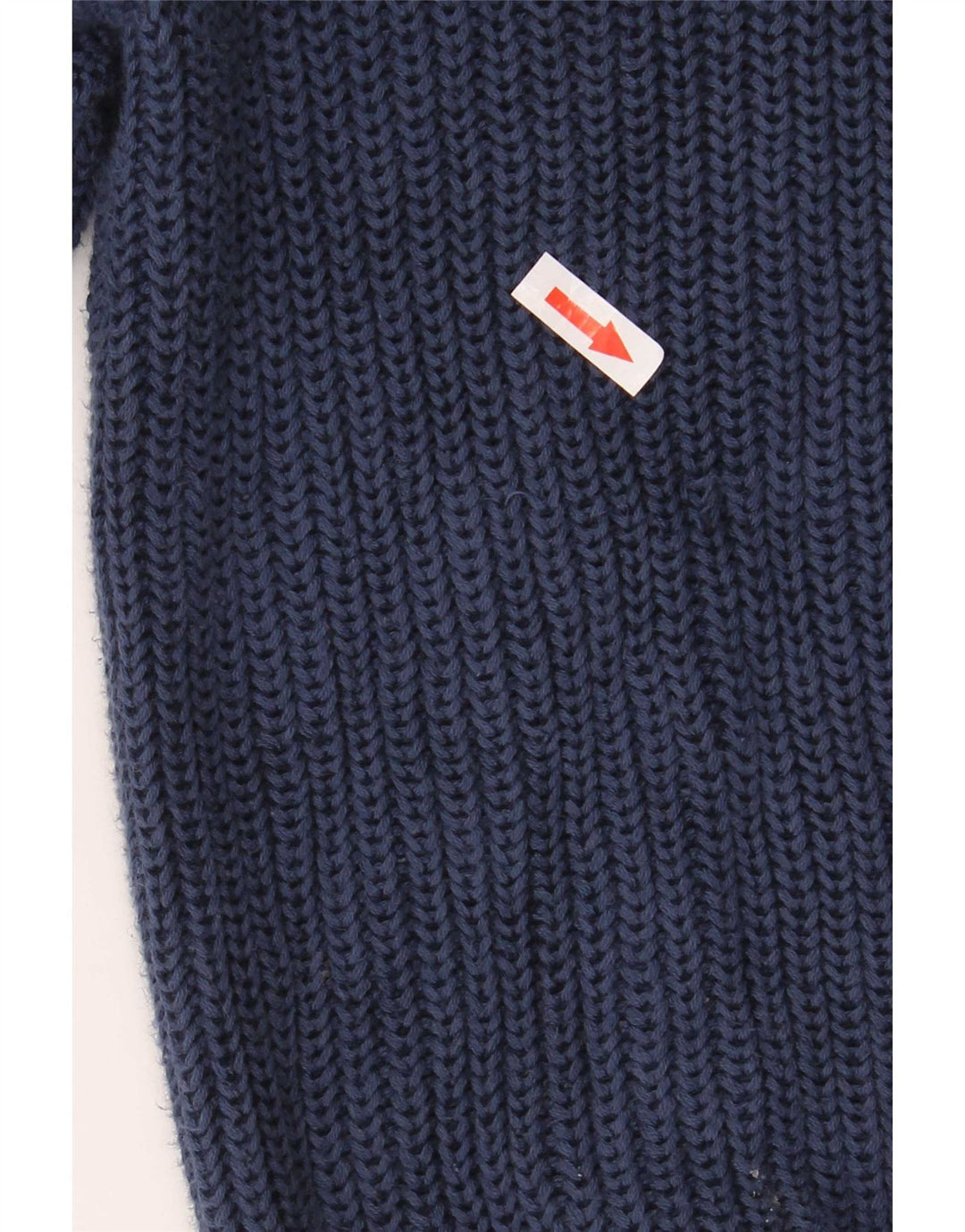 Maglione cardigan con zip intera da uomo L.L.Bean grande cotone blu navy