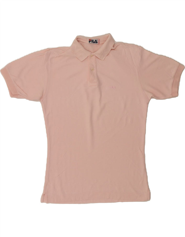 FILA Womens Polo Shirt IT 44 Medium Pink Cotton Vintage Fila and Second-Hand Fila from Messina Hembry 