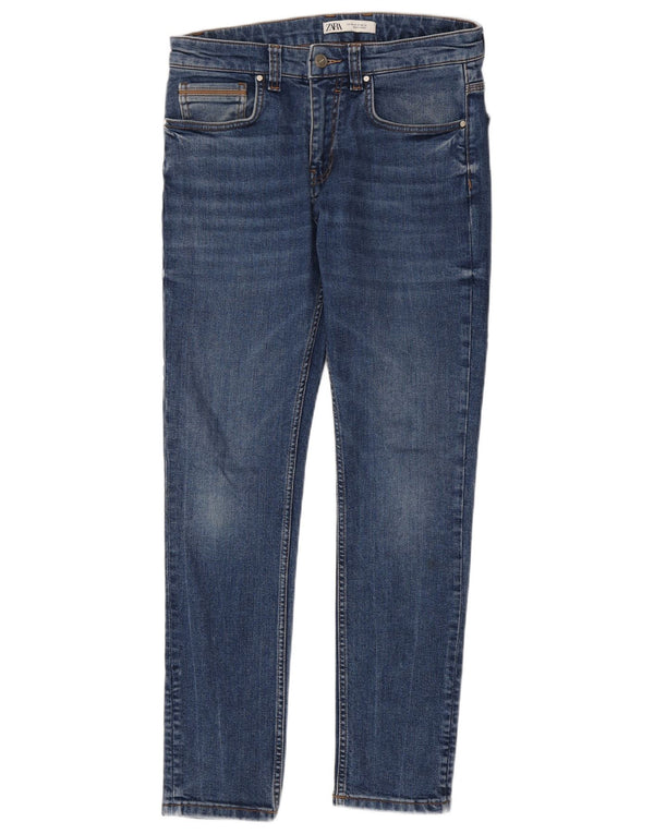 Jeans slim da uomo Zara EU 40 medio W31 L30 cotone blu
