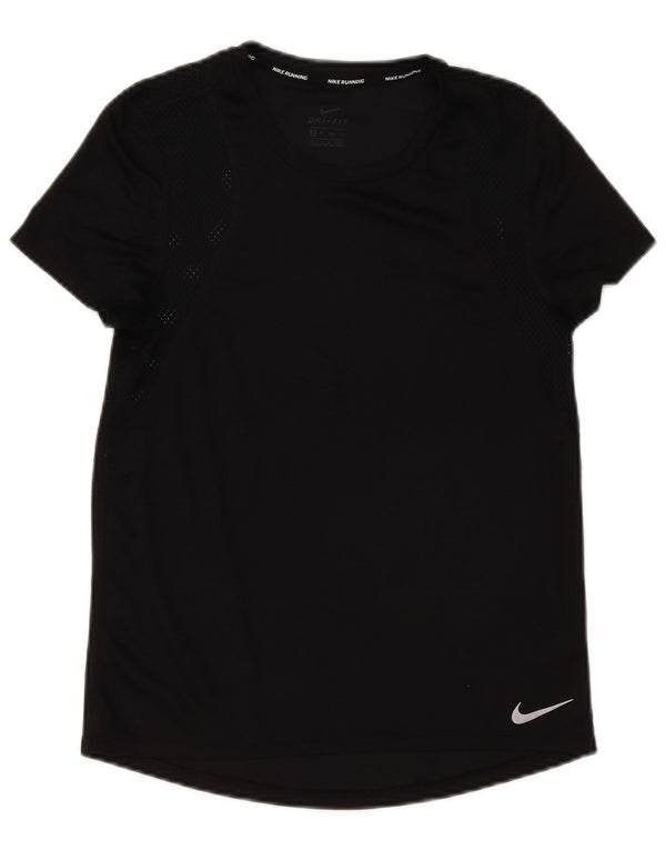 T-shirt Nike Dri Fit da uomo XS nera in poliestere