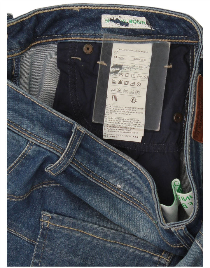 Jeans Bootcut da donna Benetton W27 L28 cotone blu