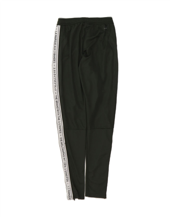 ADIDAS Mens Graphic Tracksuit Trousers Joggers XS Green Polyester Vintage Adidas and Second-Hand Adidas from Messina Hembry 
