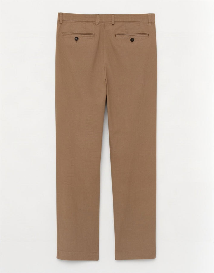 Pantaloni da abito dritti da uomo Ted Baker W34 L32 in cotone beige