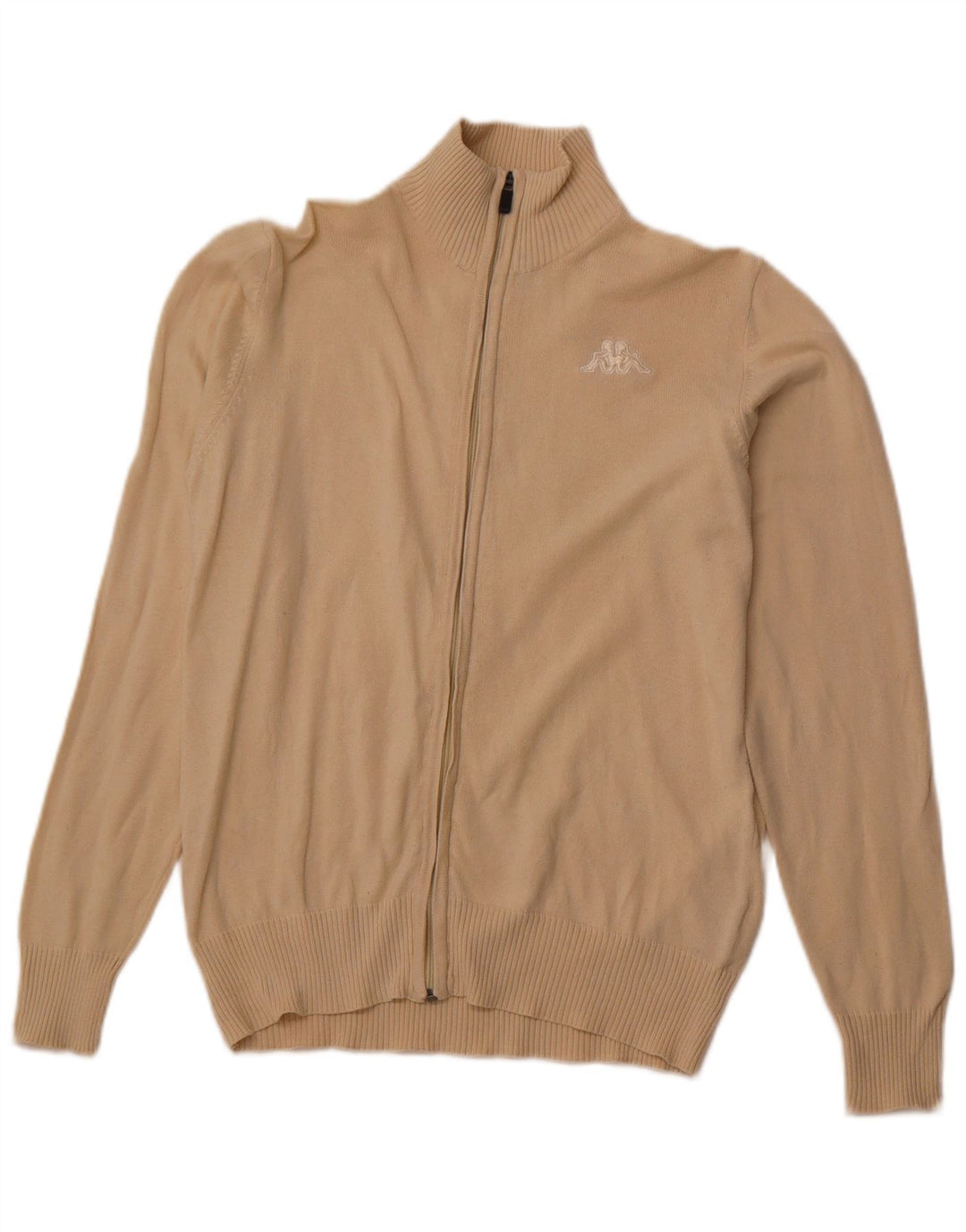 Maglione cardigan da uomo KAPPA piccolo in cotone beige