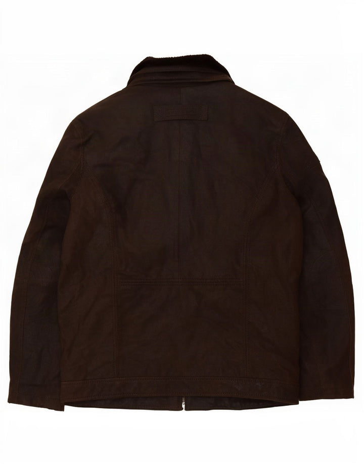 Giacca in pelle da uomo State of Art UK 44 2XL Marrone
