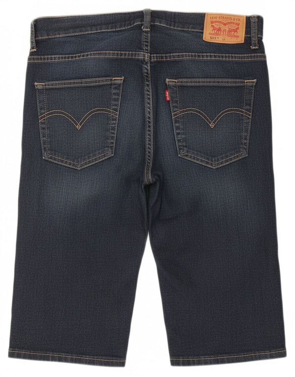Levi's Ragazzi 511 Pantaloncini di jeans slim 15-16 anni W30 Cotone blu