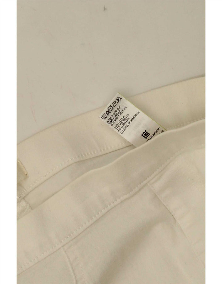 Jeans Jeggings da donna Marks & Spencer UK 12 Medio W28 L27 Cotone bianco