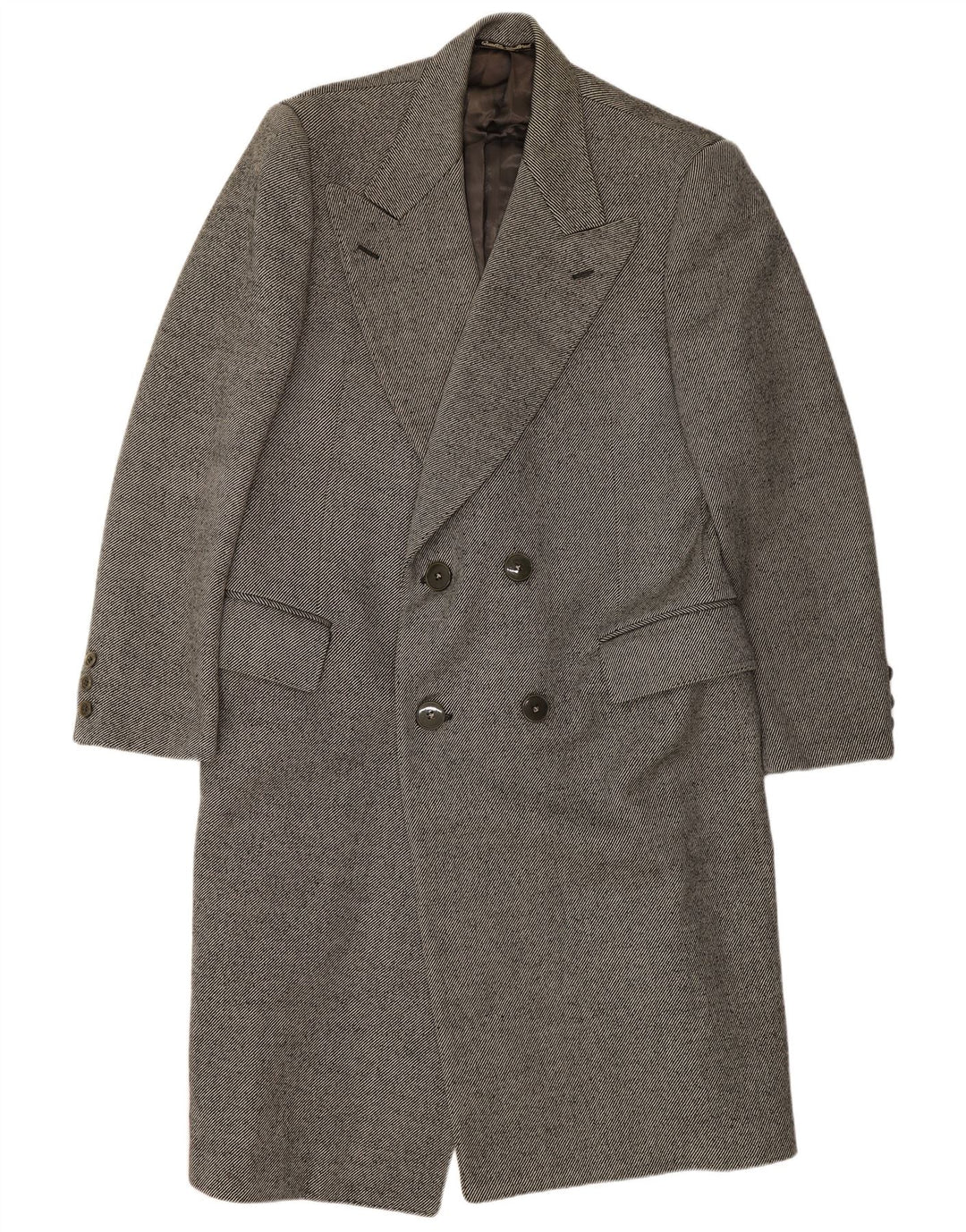 Cappotto doppiopetto da uomo Sidi UK 38 Gessato grigio medio