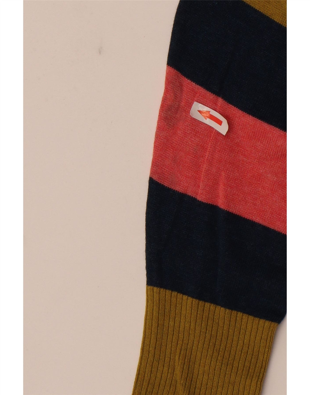 Maglione cardigan da donna White Stuff UK 14 Grande blocco di colori multicolore