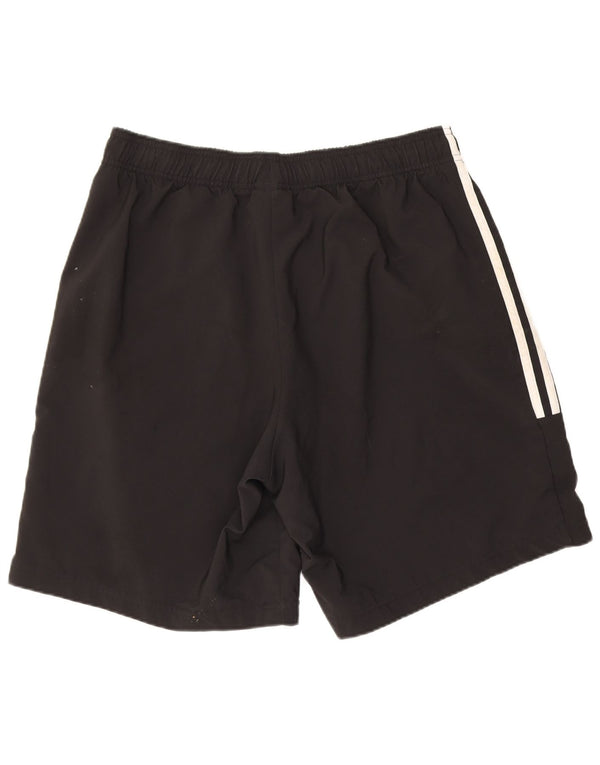Pantaloncini sportivi da uomo Adidas grandi in poliestere nero