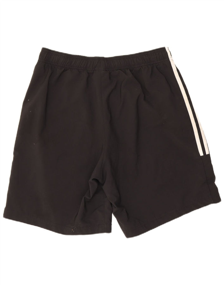 Pantaloncini sportivi da uomo Adidas grandi in poliestere nero