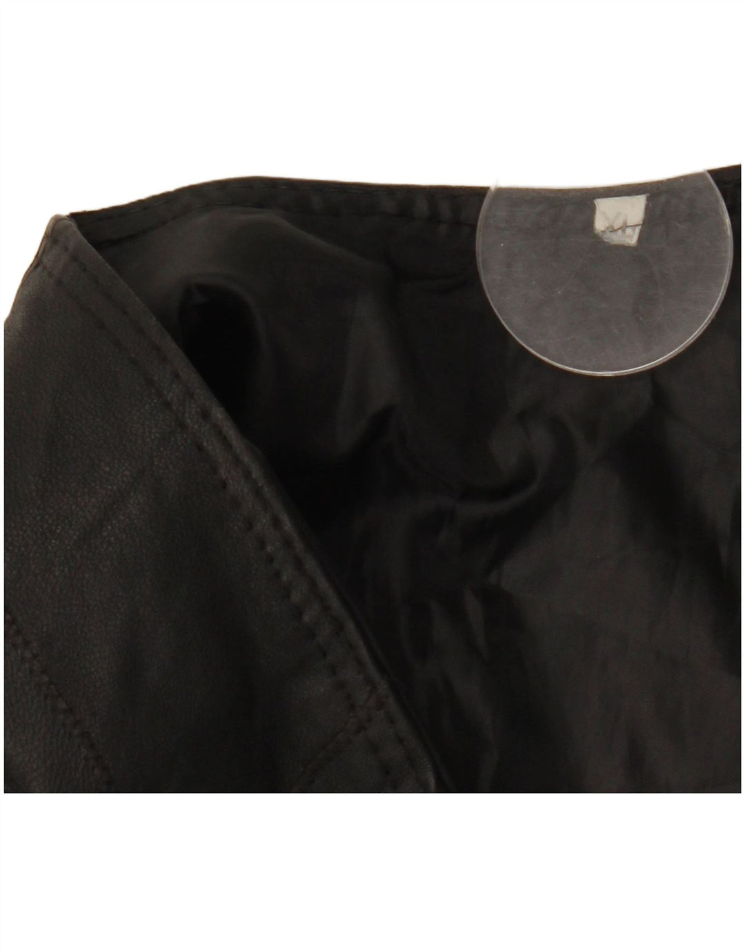 Gilet in pelle da uomo vintage UK 42 XL nero