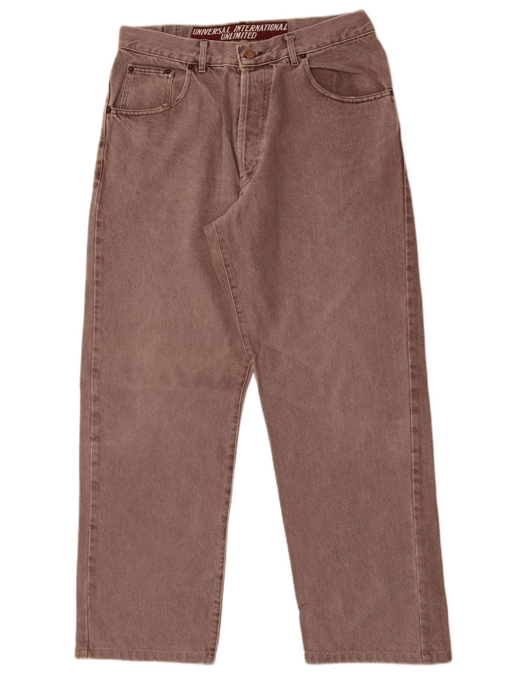 Jeans dritti da uomo illimitati W36 L30 cotone grigio