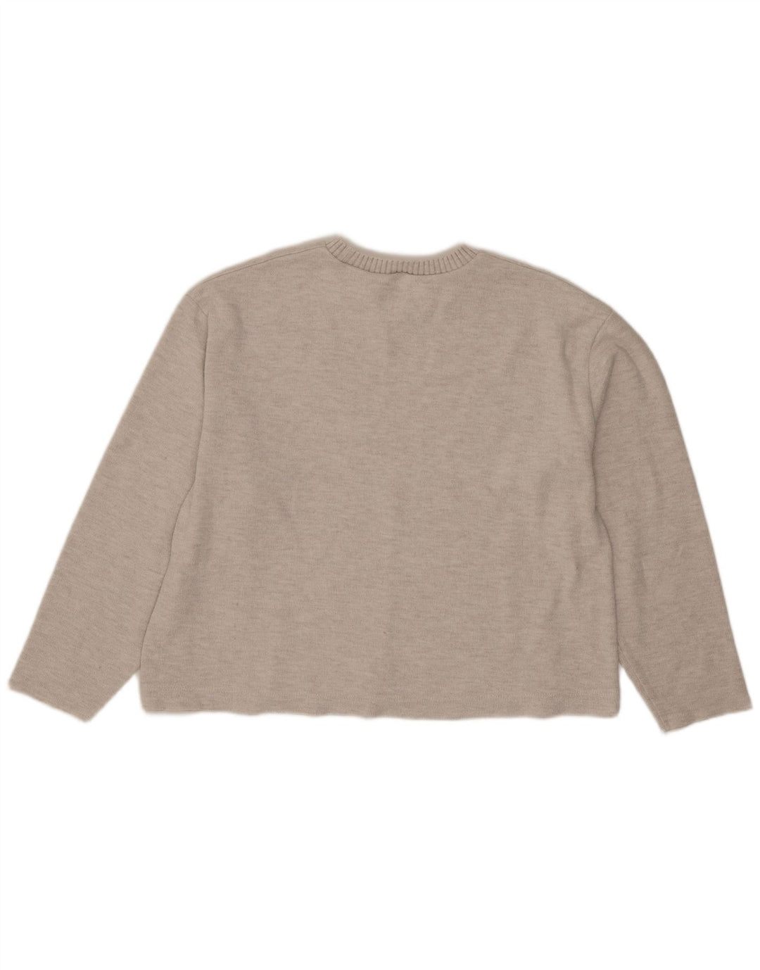 Top corto da donna Zara in camicetta UK 16 grande poliestere beige