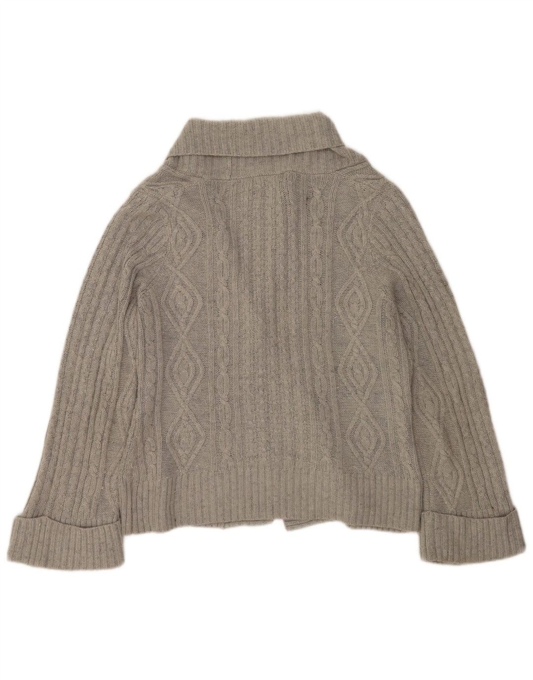 Maglione cardigan da donna Marks & Spencer UK 14 grande acrilico grigio