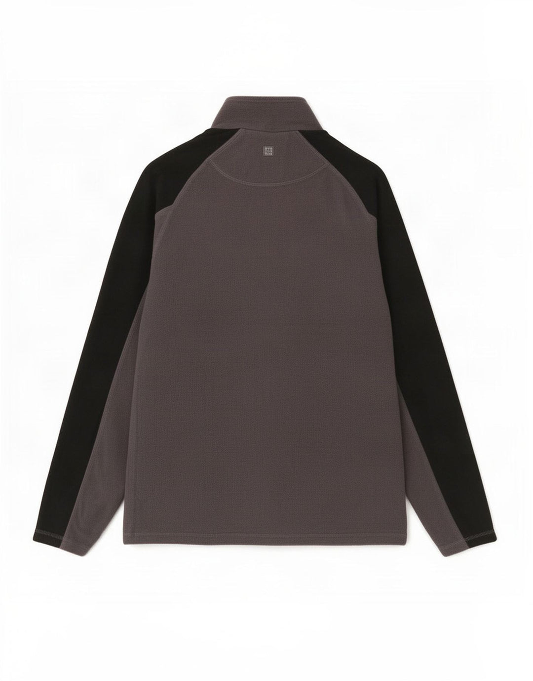Maglione in pile da uomo con collo con zip Mountain Warehouse Blocco colore grigio medio