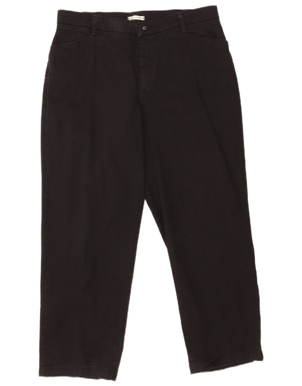 Pantaloni corti Lee da donna vestibilità ampia US 16 XL W34 L26 cotone nero