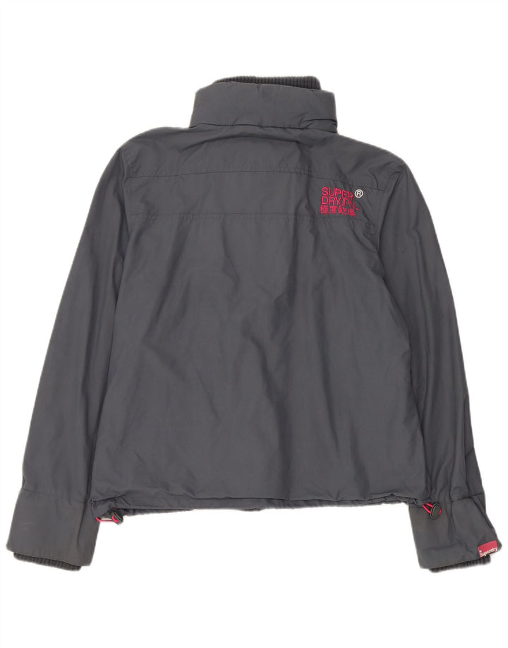 Giacca antipioggia da donna Superdry Windcheater UK 42 XL Nylon grigio