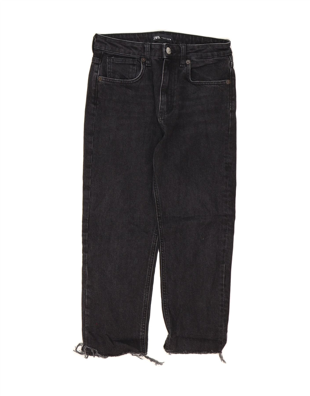 ZARA Womens Straight Jeans EU 36 XS W26 L23 Black Vintage Zara and Second-Hand Zara from Messina Hembry 