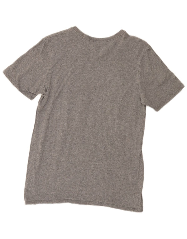 T-shirt grafica Nike da uomo con taglio atletico, piccola, grigia chiazzata