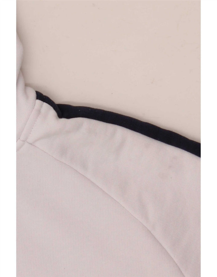 Felpa con cappuccio grafica da uomo Fila, cotone color block bianco medio