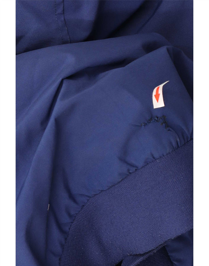 Giubbotto bomber imbottito con cappuccio da uomo Michael Kors UK 36 piccolo poliestere blu