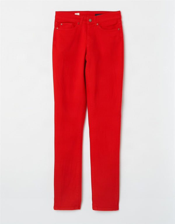 Jeans dritti vestibilità regolare Roma da donna Tommy Hilfiger W26 L32 cotone rosso
