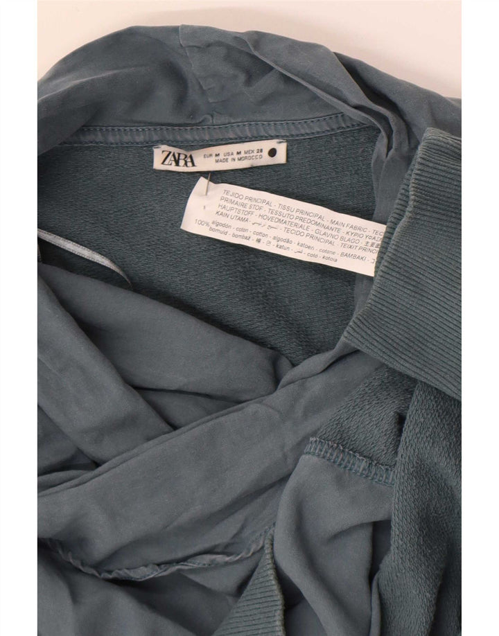 Felpa oversize da donna Zara UK 14 Cotone grigio medio