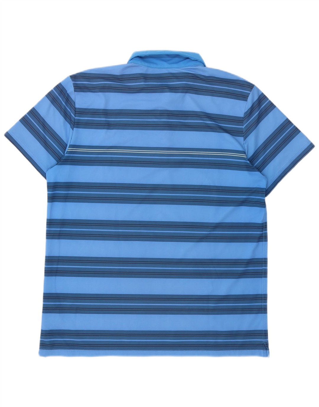 Polo Nike da uomo Dri Fit grande in poliestere a righe blu