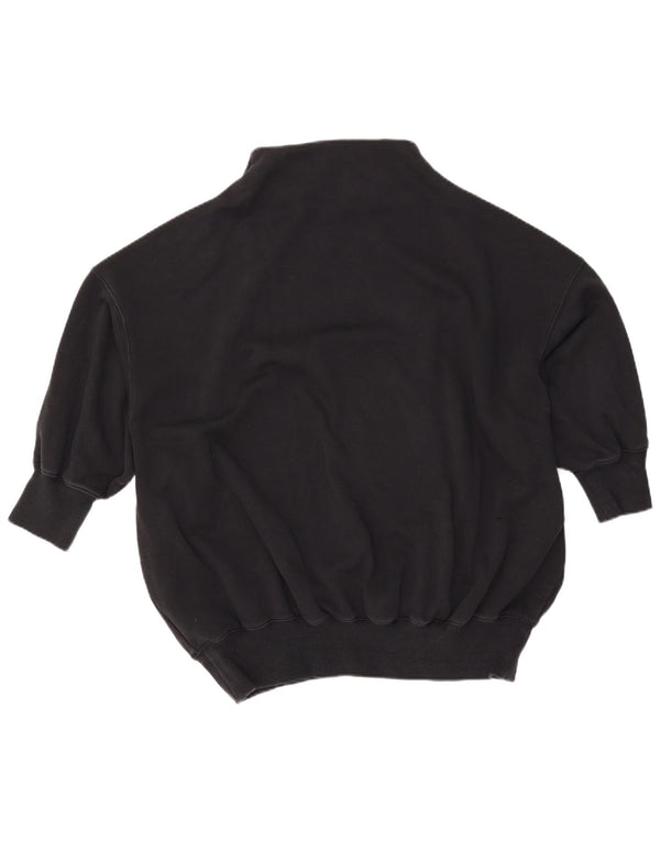 Felpa oversize da donna NIKE con maniche a 3/4, taglia UK 10, piccola, nera