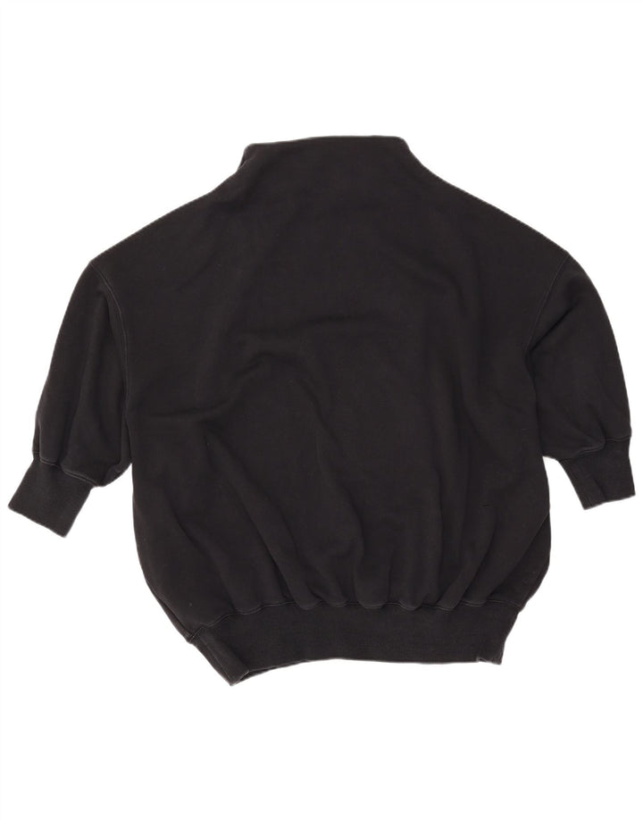 Felpa oversize da donna NIKE con maniche a 3/4, taglia UK 10, piccola, nera