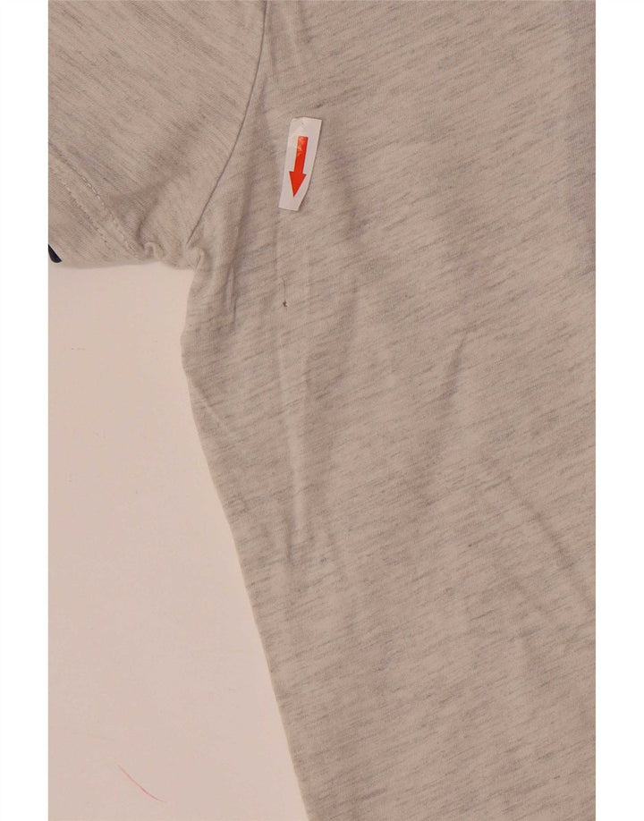Desigual Mens Graphic T-shirt Top Large in cotone grigio