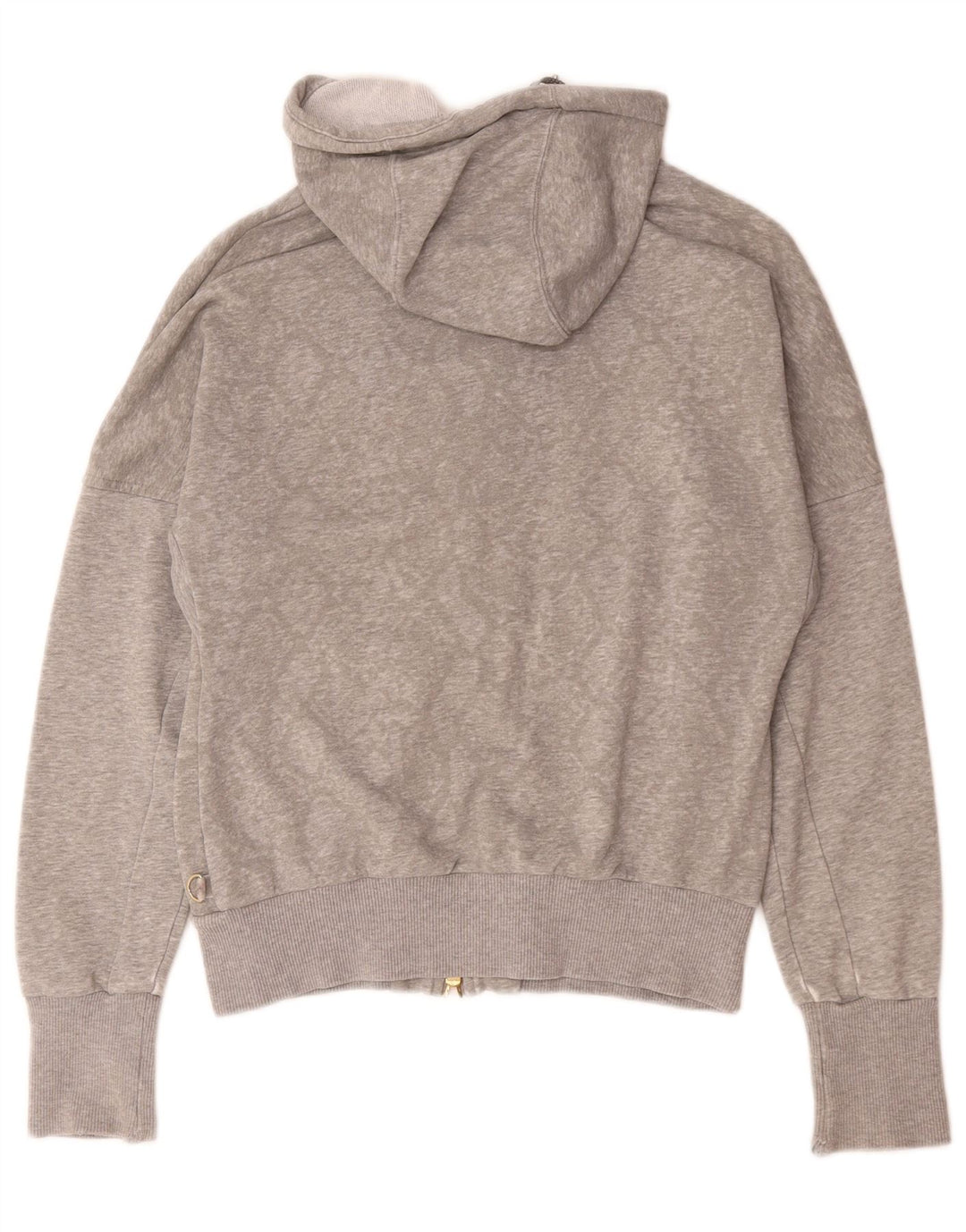 Felpa con cappuccio e zip da donna Nike UK 10/12 Cotone grigio medio