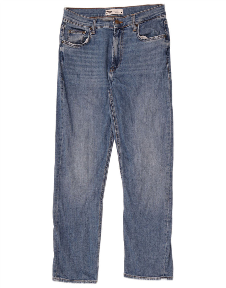 Jeans dritti da donna Zara EU 40 medio W30 L27 cotone blu