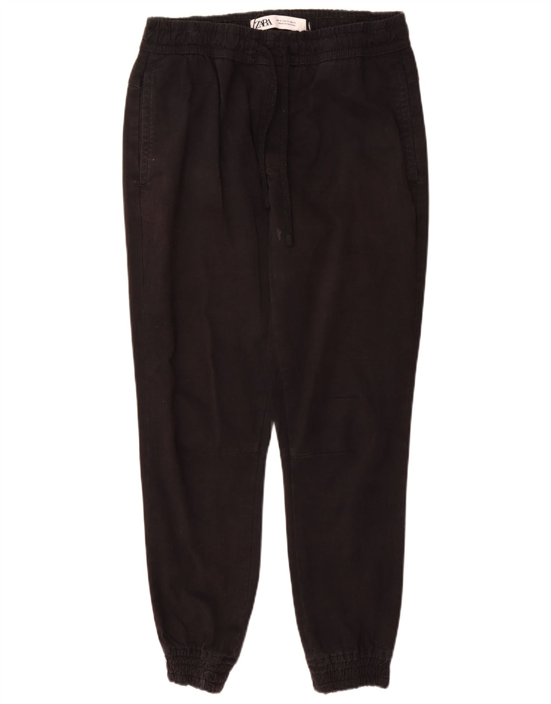 Pantaloni chino da uomo Zara Joggers medi W31 L30 cotone nero
