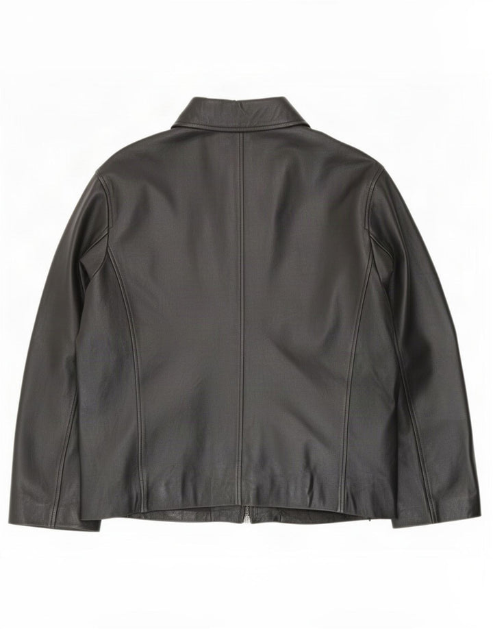Giacca in pelle da uomo Suprema UK 38 media nera