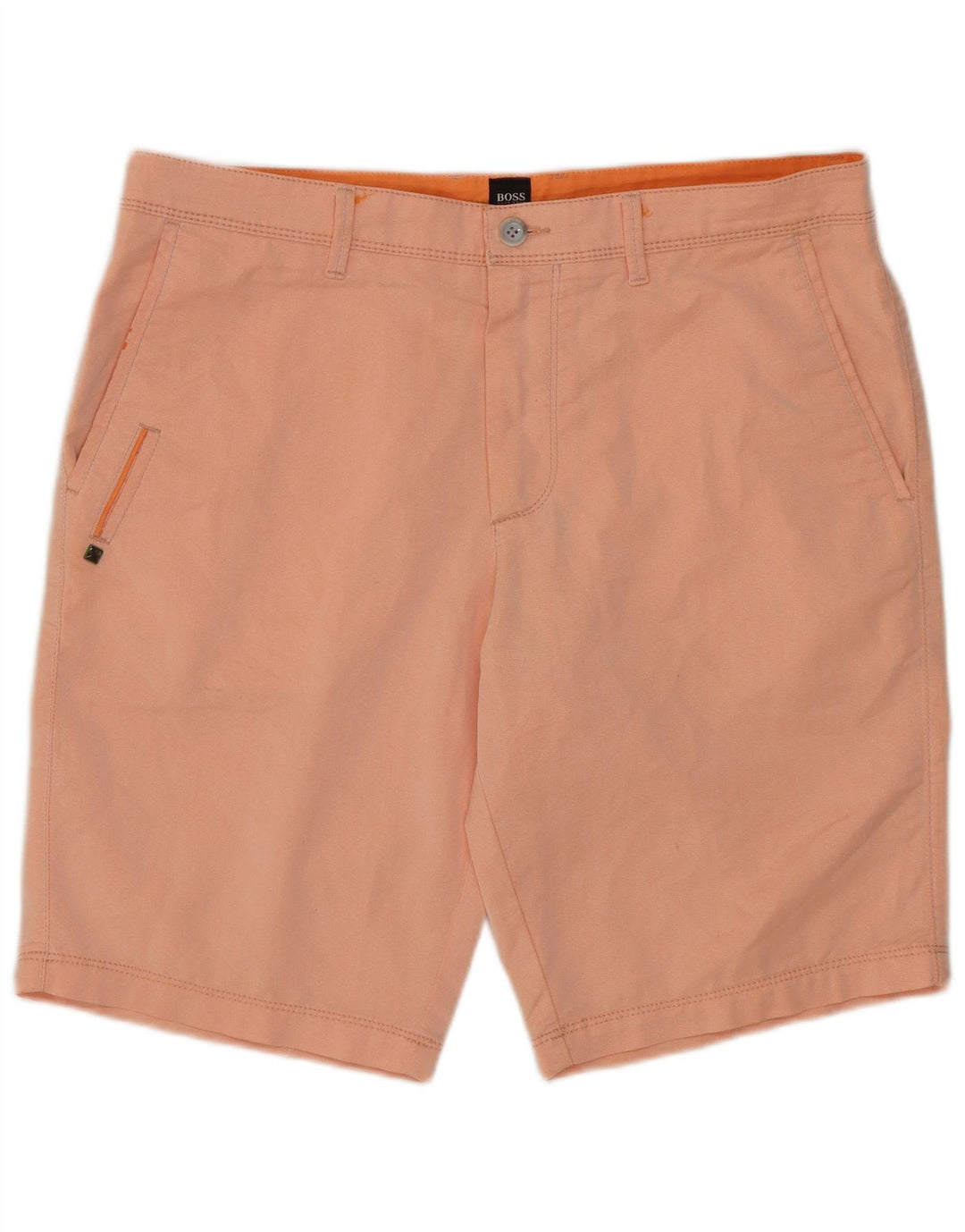 Pantaloncini chino da uomo Hugo Boss IT 48 medio W32 cotone arancione