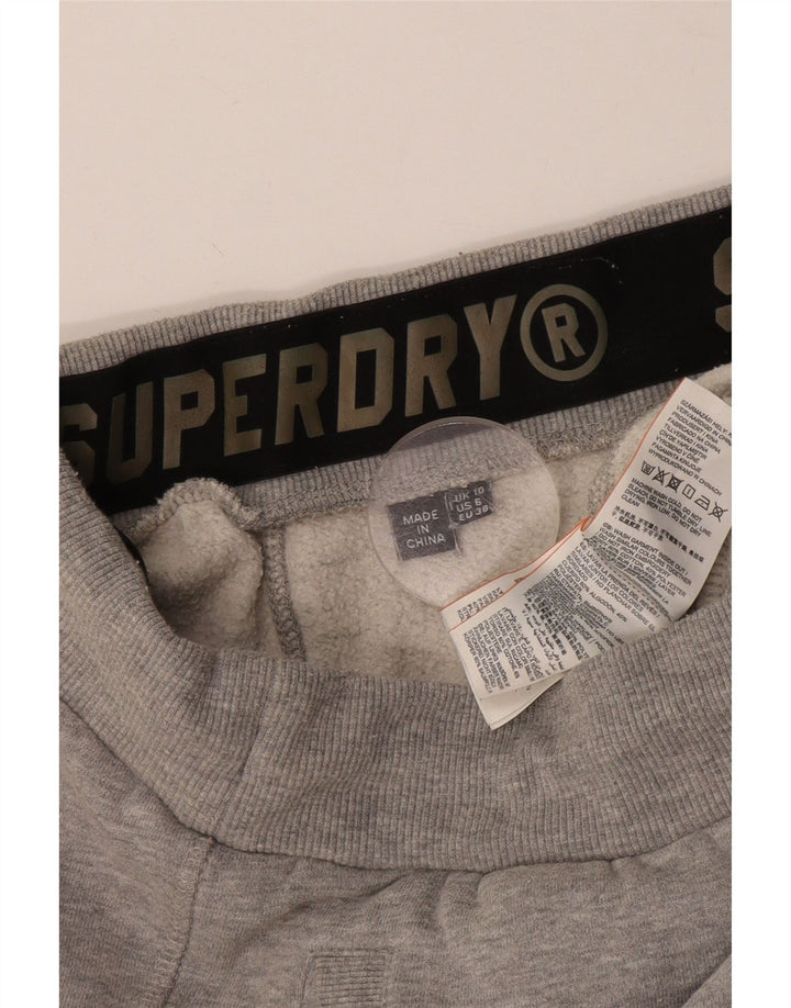 Pantaloni da tuta da donna SUPERDRY Joggers UK 10 Small Cotone grigio
