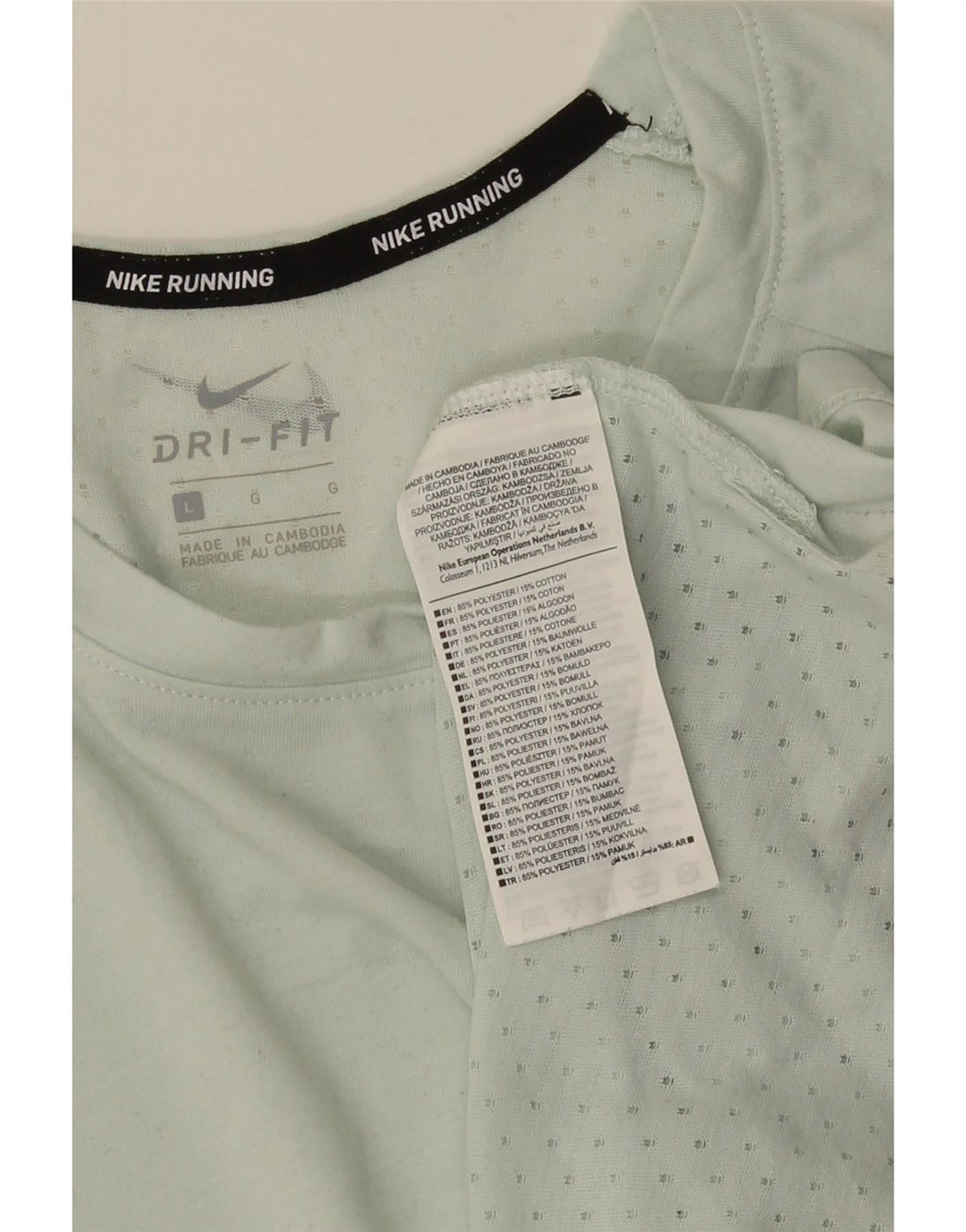 NIKE T-shirt da uomo Dri Fit Top grande verde poliestere