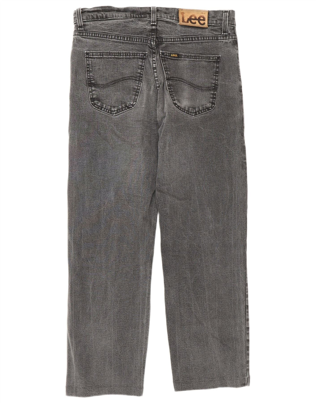 Jeans dritti Brooklyn da donna Lee W32 L26 cotone grigio