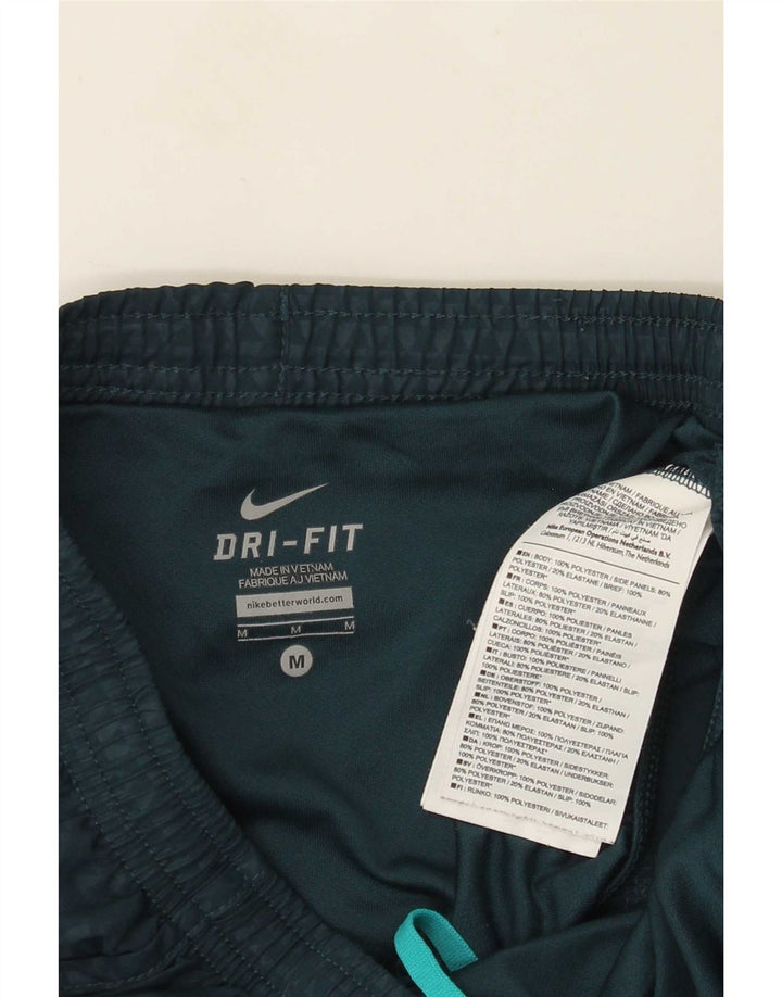 Pantaloncini sportivi Nike da donna UK 14 poliestere maculato verde medio