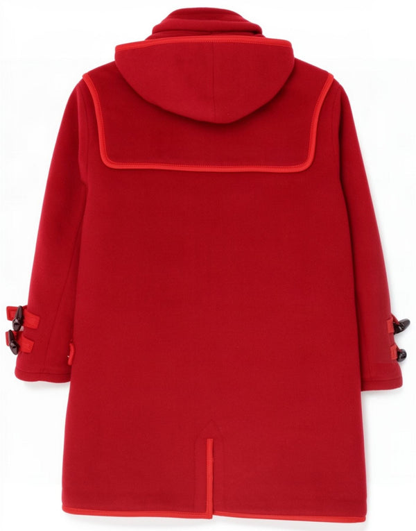 Montgomery vintage da donna con cappuccio UK 20 2XL Rosso Lana